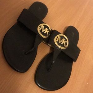 🖤💛 Black & Gold Michael Kors Sandals